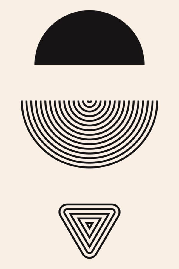 Símbolos en Negro, arte sin mockup