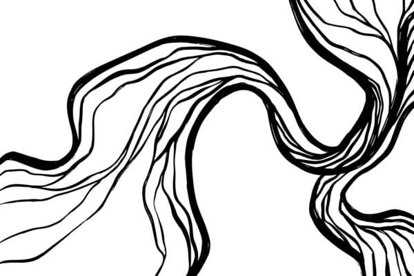 Río de Trazos, arte sin mockup