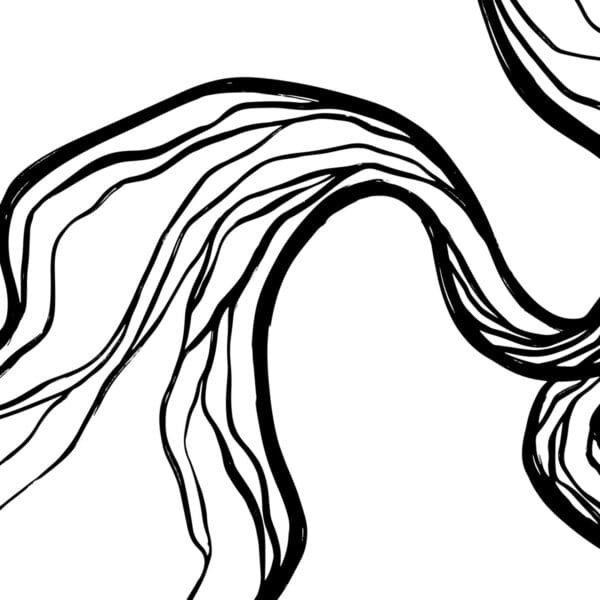 Río de Trazos, arte sin mockup