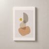 Piedras en Equilibrio, cuadro vertical en canvas
