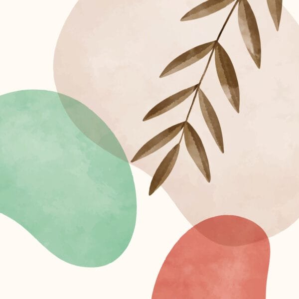 Rama entre Acuarelas, arte sin mockup