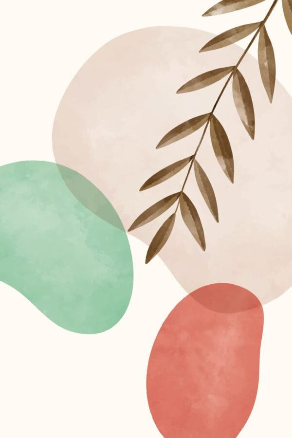 Rama entre Acuarelas, arte sin mockup