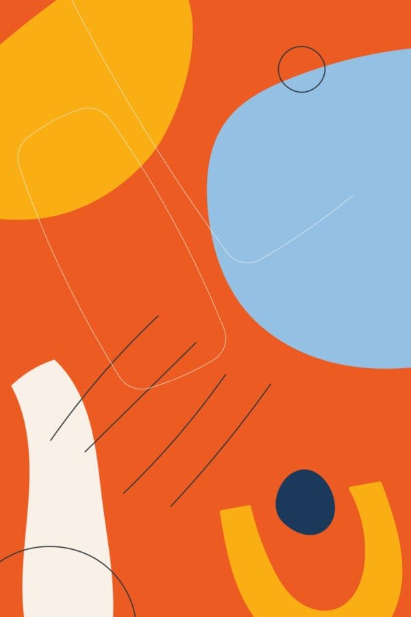 Encuentro Naranja y Cielo, arte sin mockup