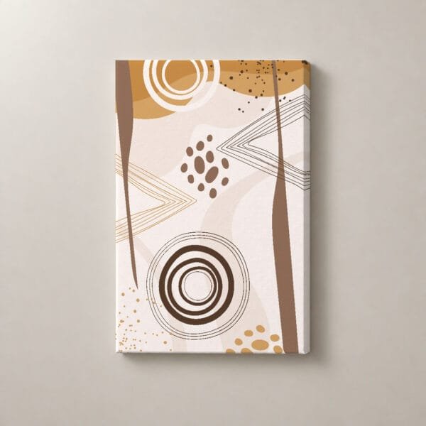 Ritmos del Desierto, cuadro vertical en canvas
