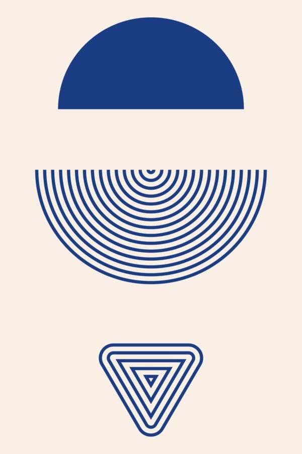 Símbolos en Azul, arte sin mockup