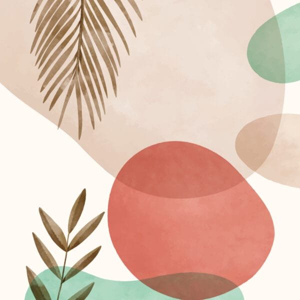 Hojas entre Esferas, arte sin mockup