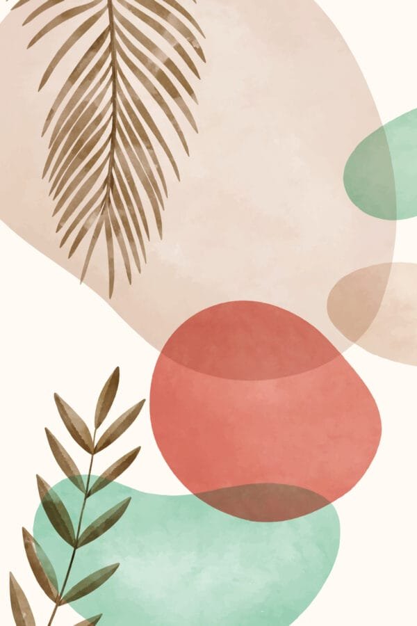 Hojas entre Esferas, arte sin mockup