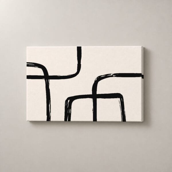 Cruces en Tinta — mockup Cruces en Tinta, cuadro horizontal en canvas