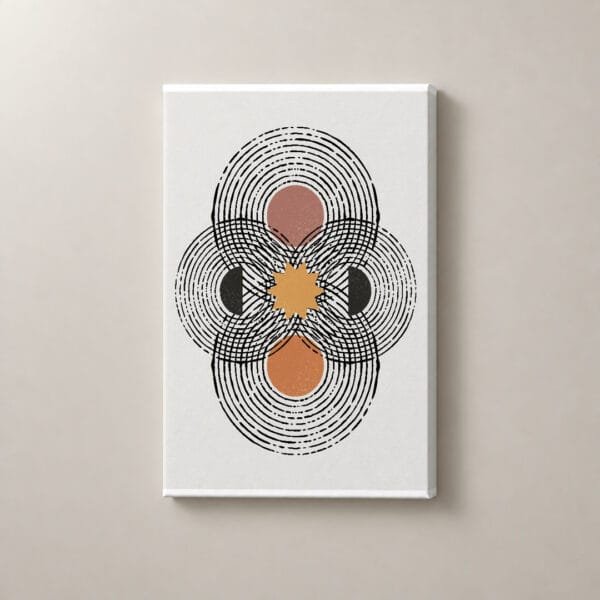 Resonancia Floral, cuadro vertical en canvas
