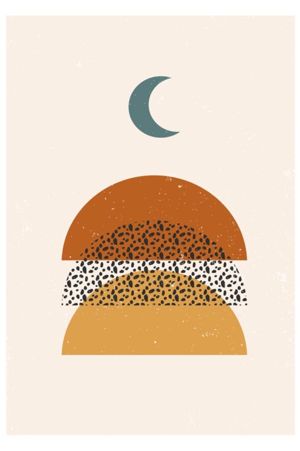 Luna sobre las Dunas, arte sin mockup