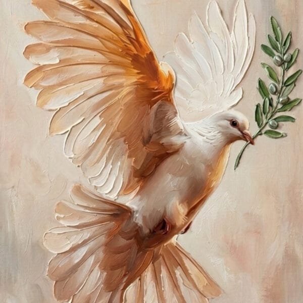 Paloma de Paz en Vuelo, arte sin mockup
