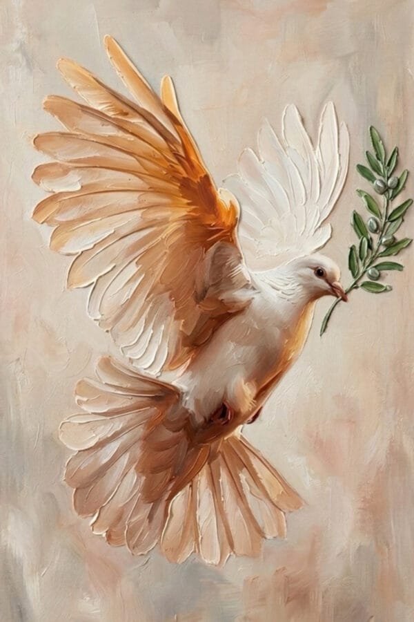 Paloma de Paz en Vuelo, arte sin mockup