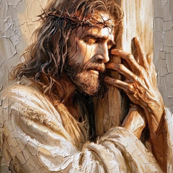 Cristo en Profunda Oración, arte sin mockup