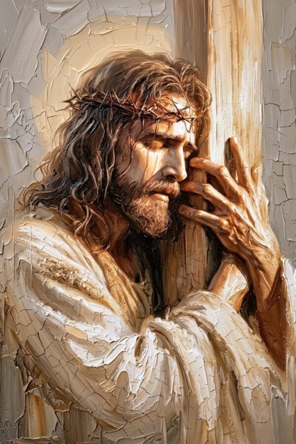 Cristo en Profunda Oración, arte sin mockup