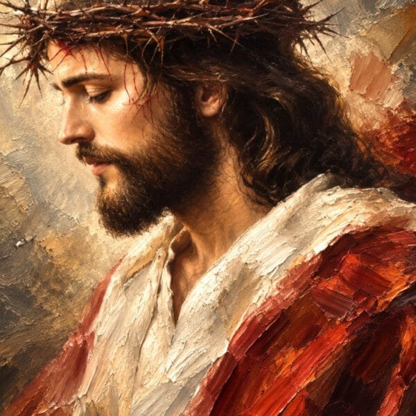Cristo con Corona de Espinas, arte sin mockup