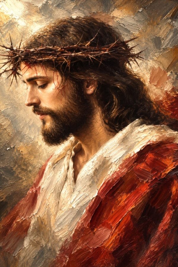 Cristo con Corona de Espinas, arte sin mockup