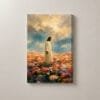 Jesús entre Flores de Esperanza, cuadro vertical en canvas