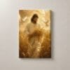 Jesús en el Trigal Dorado, cuadro vertical en canvas