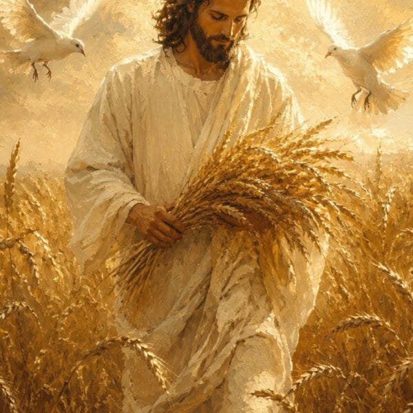 Jesús en el Trigal Dorado, arte sin mockup