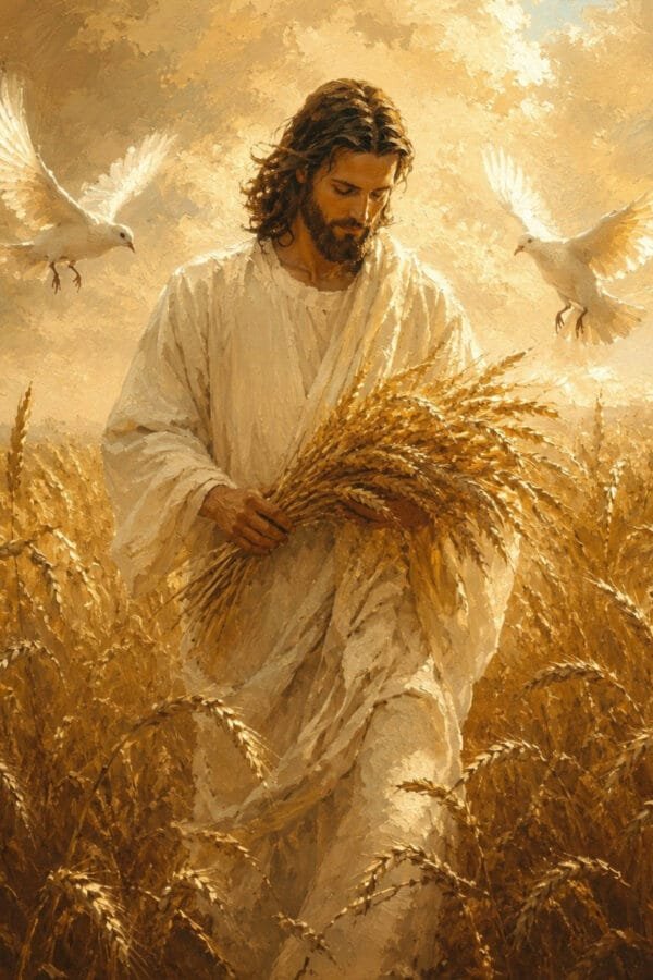 Jesús en el Trigal Dorado, arte sin mockup