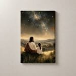 Jesús y la Niña bajo las Estrellas