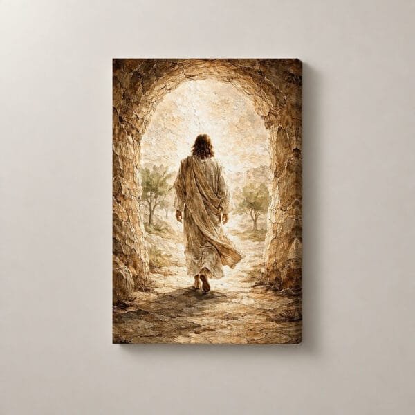 Camino hacia la Luz, cuadro vertical en canvas