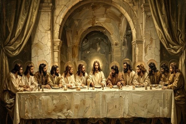 La Última Cena bajo los Arcos, arte sin mockup