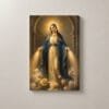 Virgen de la Gracia entre Rosas, cuadro vertical en canvas