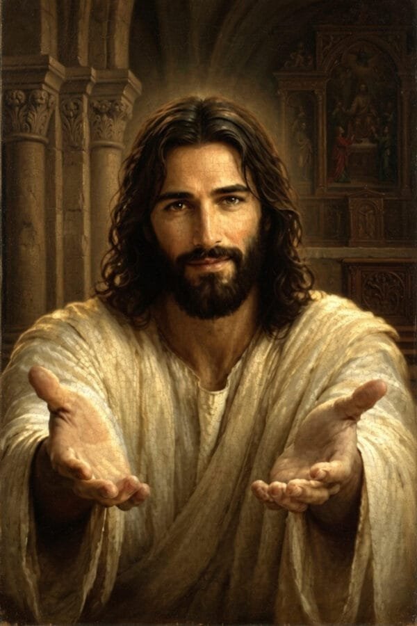 Jesús con los Brazos Abiertos, arte sin mockup