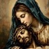 María Abraza a Cristo, arte sin mockup