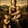 María con Jesús y San Juan Niño, arte sin mockup