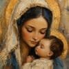 Ternura de María y el Niño, arte sin mockup