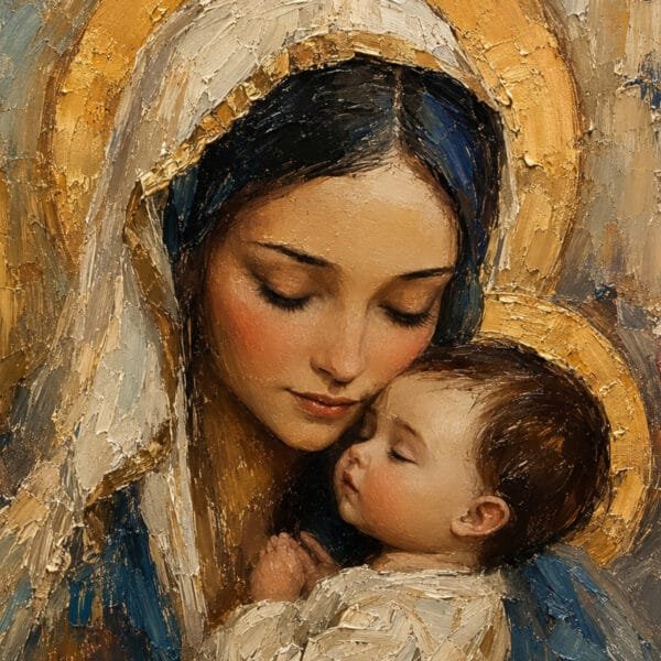 Ternura de María y el Niño, arte sin mockup