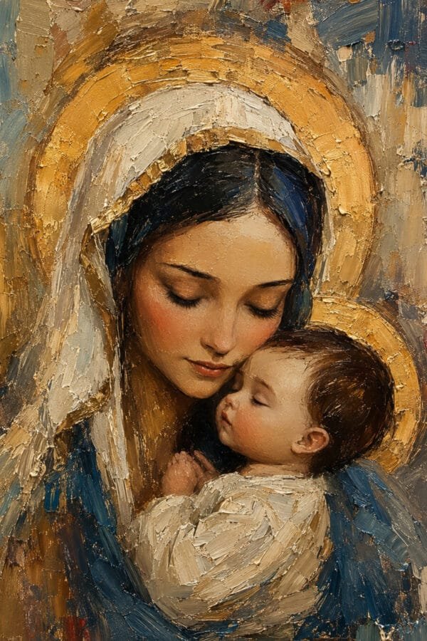 Ternura de María y el Niño, arte sin mockup