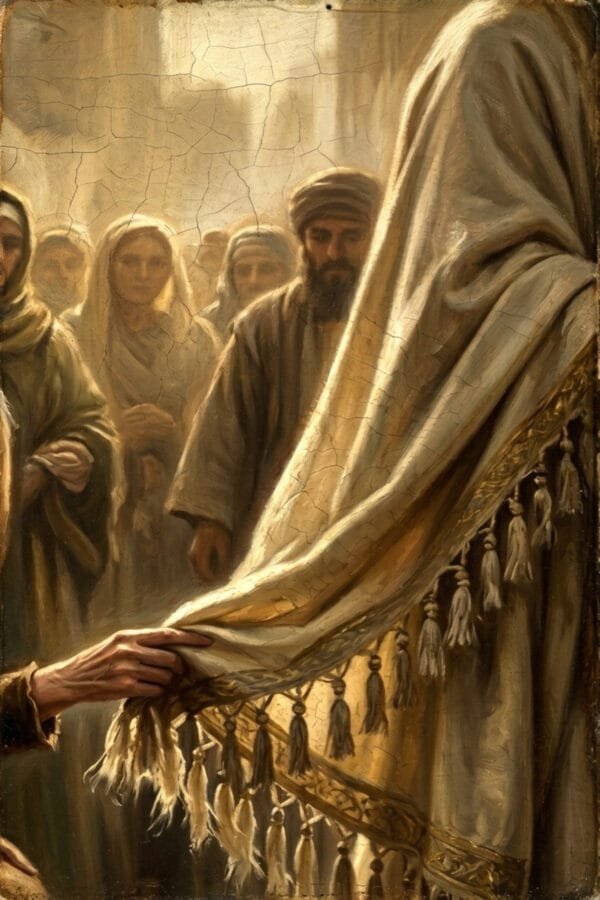 El Milagro de Tocar su Manto, arte sin mockup